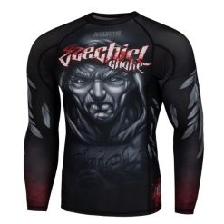 Koszulka sportowa męska Rashguard do MMA EXTREME HOBBY EZECHIEL. Czarne bielizna termoaktywna męska EXTREME HOBBY, m, bez wzorów, z bawełny. Za 209.00 zł.