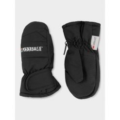 Rękawiczki narciarskie dziecięce Poederbaas. Czarne rękawiczki dziecięce POEDERBAAS, z nylonu, bez ramiączek. Za 177.72 zł.