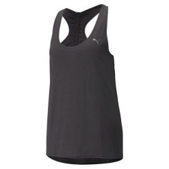 Tank Top fitness damski PUMA Studio Foundation Relax. Czarne topy sportowe damskie Puma, m, bez wzorów, z bawełny, bez ramiączek. Za 69.66 zł.