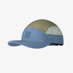 Czapka z daszkiem BUFF 5 PANEL GO CAP DOMUS APRICOT. Niebieskie czapki męskie Buff, bez wzorów, sportowe. Za 150.74 zł.