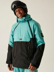 Dare 2b Kurtka narciarska "T-bar II" w kolorze turkusowo-czarnym rozmiar: L. Czarne kurtki narciarskie i snowboardowe damskie Dare 2b, l, bez wzorów, bez kaptura, narciarskie. Za 502.76 zł.