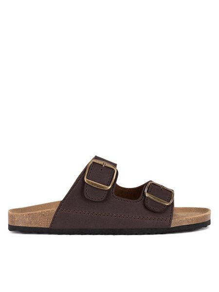 Lanetti Klapki 7410990001 Brązowy. Brązowe klapki i japonki męskie Lanetti, z syntetyku. Za 79.99 zł.