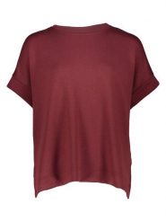 Vero Moda Koszulka w kolorze brązowoczerwonym rozmiar: XS. Brązowe bluzki damskie Vero Moda, xs, bez wzorów, bez kołnierzyka, bez ramiączek. Za 48.05 zł.