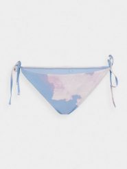 4F Dół od bikini z materiałów z recyklingu damski XL. Niebieskie bikini damskie 4f, bez wzorów. W wyprzedaży za 9.99 zł.