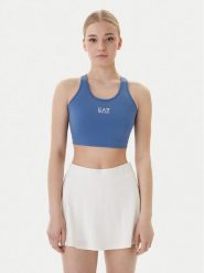 EA7 Emporio Armani Biustonosz sportowy 7W001146 AF12625 UB064 Niebieski. Niebieskie biustonosze sportowe damskie EA7 Emporio Armani, bez wzorów, z syntetyku. Za 249.99 zł.