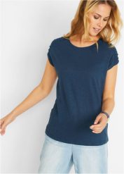 T-shirt boxy, krótki rękaw. Czerwone t-shirty damskie bonprix, bez wzorów, z bawełny, bez kołnierzyka. Za 42.99 zł.