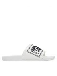 Versace Jeans Couture Klapki 78YA3SQ3 Zielony. Zielone klapki i japonki męskie Versace Jeans Couture, z jeansu. Za 199.99 zł.