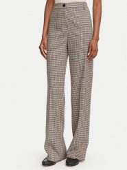 Marella Spodnie materiałowe Amato 2625136141 Beżowy Wide Leg. Brązowe spodnie materiałowe damskie Marella, bez wzorów, z materiału. Za 534.99 zł.