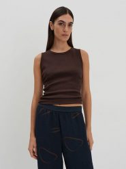 Someday Top w kolorze brązowym rozmiar: 42. Brązowe topy damskie Someday, bez wzorów, z bawełny, bez kołnierzyka. Za 86.99 zł.