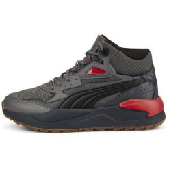 Buty sportowe męskie Puma X-Ray Speed Mid WTR. Szare buty sportowe na co dzień męskie Puma, z materiału, bez zapięcia, trekkingowe. Za 347.75 zł.