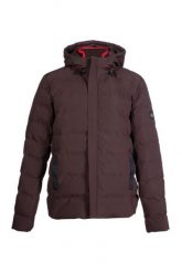 Kurtka z kapturem HKM Hamburg. Brązowe kurtki męskie HKM, xl, bez wzorów, z puchu, z kapturem. Za 384.00 zł.