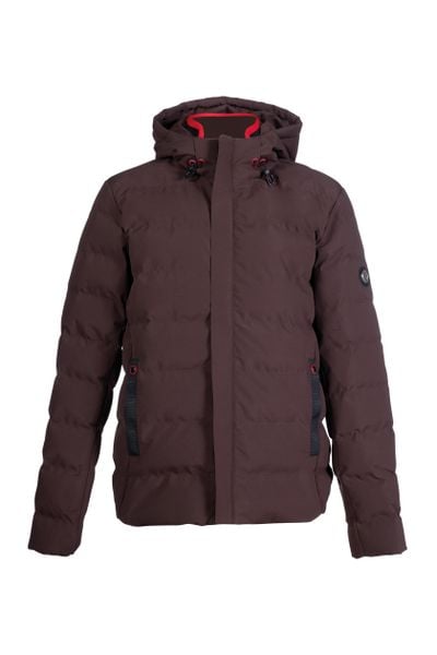 Kurtka z kapturem HKM Hamburg. Brązowe kurtki męskie HKM, xl, bez wzorów, z puchu, z kapturem. Za 384.00 zł.