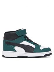 Puma Sneakersy Rebound Slam Mid Ac+ Ps 408801 Biały. Białe buty sportowe chłopięce Puma, bez wzorów, ze skóry, bez zapięcia. Za 249.99 zł.
