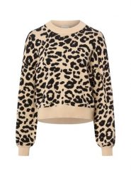 Noisy May Sweter - NMCharlott Kobiety beżowy|czarny, XS. Brązowe swetry klasyczne damskie Noisy may, xs, bez kołnierzyka. Za 169.95 zł.