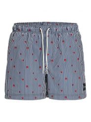 Jack & Jones Szorty kąpielowe "Maui" w kolorze granatowo-białym rozmiar: L. Niebieskie szorty sportowe męskie Jack & Jones, l, z materiału, outdoorowe. Za 57.20 zł.