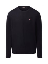 Napapijri Męska koszula z długim rękawem - Salis Mężczyźni Bawełna czarny jednolity, S. Czarne koszule męskie Napapijri, m, bez wzorów, z bawełny, bez kołnierzyka, bez ramiączek. Za 229.95 zł.