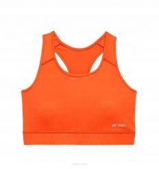Stanik tenisowy Yonex Sports Bra. Brązowe biustonosze sportowe damskie YONEX, bez wzorów, z materiału. Za 189.00 zł.