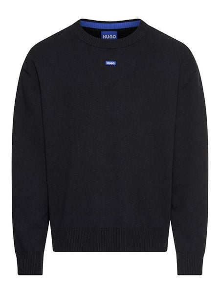 Hugo Boss Fashion Sweter w kolorze granatowym rozmiar: M. Niebieskie swetry męskie Hugo Boss Fashion, m, bez wzorów, z bawełny, bez kołnierzyka. Za 254.95 zł.