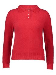 ONLY Sweter "Petra" w kolorze czerwonym rozmiar: M. Czerwone swetry klasyczne damskie Only, m, bez kołnierzyka. Za 70.41 zł.