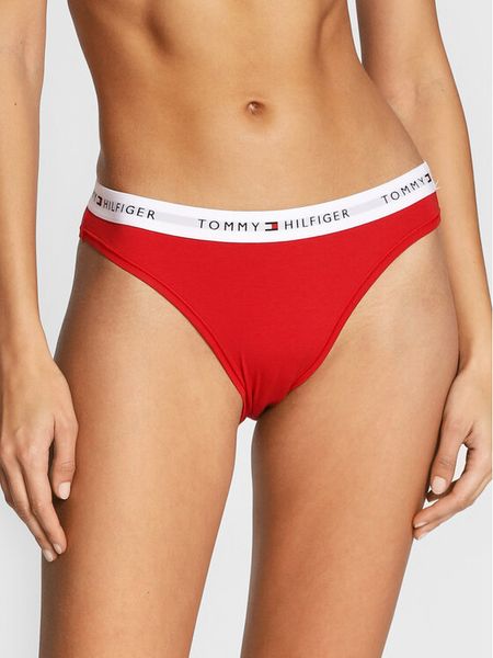 Tommy Hilfiger Figi klasyczne UW0UW03836 Czerwony. Czerwone figi damskie Tommy Hilfiger, s, bez wzorów, z bawełny. Za 59.99 zł.