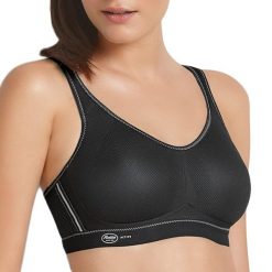 Stanik do biegania Air Control z wysoki poziomem podtrzymywania. Białe biustonosze sportowe damskie ANITA ACTIVE, bez wzorów, z elastanu. Za 338.00 zł.