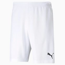 Spodenki Puma teamRISE białe. Białe spodnie sportowe męskie Puma, bez kołnierzyka. Za 68.00 zł.