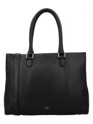 Charm Skórzana torebka w kolorze czarnym - 39 x 30 x 13 cm rozmiar: onesize. Czarne torby na laptopa damskie Charm, bez wzorów, z materiału. Za 369.99 zł.