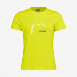 T-shirt damski Club Lara. Żółte t-shirty damskie HEAD, xl, bez wzorów, z bawełny, bez kołnierzyka. W wyprzedaży za 101.50 zł.