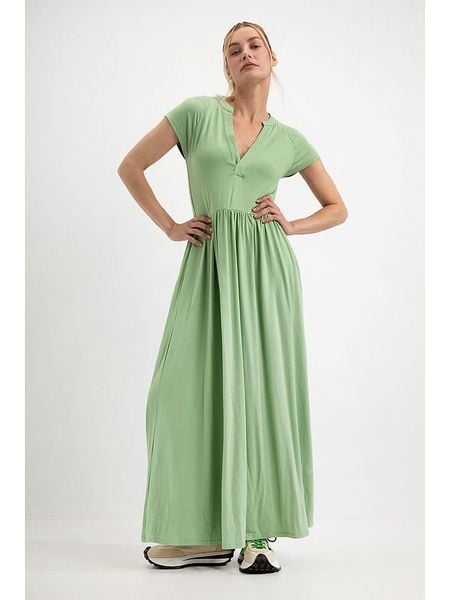 Josephine & Co Sukienka "Dagmar" w kolorze zielonym rozmiar: XL. Zielone sukienki damskie Josephine & Co, xl, bez wzorów, bez kołnierzyka, bez ramiączek, maxi. Za 126.75 zł.