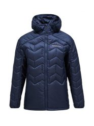 Kurtka Peak Performance męska Elevate Liner Hood granatowa. Niebieskie kurtki męskie Peak Performance, l, bez wzorów, z puchu, eleganckie, bez kaptura. Za 898.30 zł.