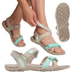 Sandały damskie KADVA Cara WMNS. Brązowe obuwie trekkingowe damskie KADVA, bez wzorów, bez obcasa. W wyprzedaży za 85.49 zł.