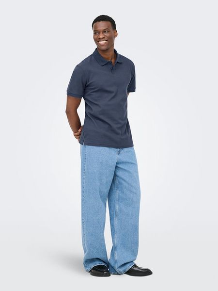 ONLY & SONS Koszulka polo "Onsben" w kolorze granatowym rozmiar: S. Niebieskie koszulki polo męskie Only & Sons, s, bez wzorów, bez ramiączek. Za 104.95 zł.