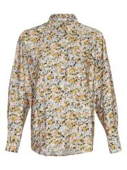 MOSS COPENHAGEN Koszula "Minetta" ze wzorem rozmiar: M/L. Zielone koszule damskie MOSS COPENHAGEN, l, bez wzorów, z wiskozy, klasyczne, bez kołnierzyka, bez ramiączek. Za 70.24 zł.