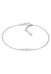 Elli Damska klasyczna regulowana bransoletka z kryształami cyrkonii wykonana ze srebra próby 925 Sterling Silver Bransoletki 1 ct Damski. Szare bransoletki damskie Elli, srebrne. Za 177.64 zł.