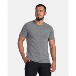 Męski bawełniany t-shirt Kilpi BANDE-M. Szare t-shirty męskie Kilpi, m, bez wzorów, z bawełny, bez kołnierzyka. Za 60.57 zł.