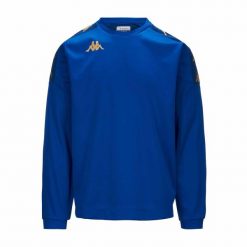 Bluza Kappa Gaverno. Niebieskie bluzy bez kaptura męskie Kappa. Za 227.00 zł.