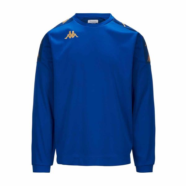 Bluza Kappa Gaverno. Niebieskie bluzy bez kaptura męskie Kappa. Za 227.00 zł.