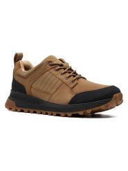 Clarks Skórzane buty trekkingowe "ATL Trek" w kolorze beżowym rozmiar: 44. Brązowe buty trekkingowe męskie Clarks, z nubiku, bez zapięcia, outdoorowe. Za 205.93 zł.