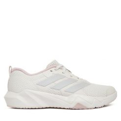 Buty na siłownię adidas. Szare buty sportowe na co dzień damskie Adidas, bez wzorów, na fitness i siłownię. Za 299.99 zł.