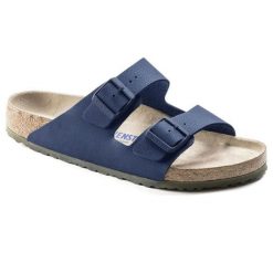 Klapki męskie Birkenstock Arizona regular. Niebieskie klapki i japonki męskie Birkenstock, z jeansu. Za 287.00 zł.