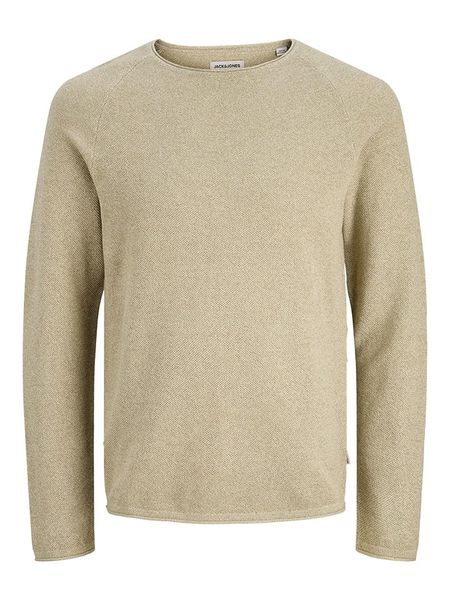 Jack & Jones Sweter w kolorze beżowym rozmiar: XXL. Brązowe swetry męskie Jack & Jones, xxl, bez wzorów, z bawełny, bez kołnierzyka. Za 139.95 zł.