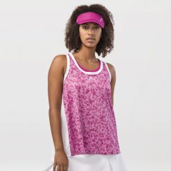 Koszulka bez rękawów damska AGILITY Tank Top. Czerwone topy damskie HEAD, bez wzorów, bez kołnierzyka. Za 212.75 zł.