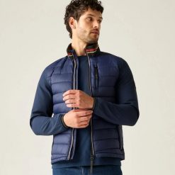 Męska kurtka hybrydowa Brentmoor. Niebieskie kurtki męskie Regatta, m, bez wzorów, z materiału, bez kaptura. Za 361.00 zł.