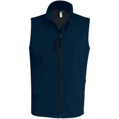 Kurtka puchowa bez rękawów Kariban Softshell. Niebieskie kurtki softshell damskie KARIBAN, m, bez wzorów, z elastanu, bez kaptura. Za 193.50 zł.
