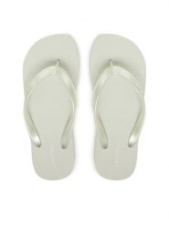 Calvin Klein Japonki Flatform Flip Flop Met Tpu HW0HW03120 Biały. Białe klapki damskie CALVIN KLEIN, bez wzorów, z syntetyku, bez obcasa. Za 189.99 zł.