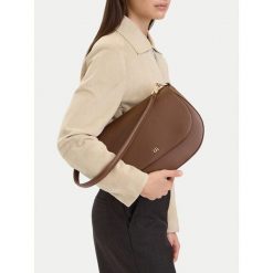 Torebka GINO ROSSI. Brązowe torebki klasyczne damskie Gino Rossi, bez wzorów, bez dodatków. Za 279.99 zł.