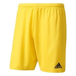 Spodenki piłkarskie adidas Parma 16 Męskie. Żółte szorty męskie Adidas, bez kołnierzyka. Za 39.00 zł.