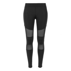 Legginsy Damskie Tkanina Techniczna Siatkowe. Czarne legginsy damskie Urban Classics, xl, bez wzorów, z tkaniny. Za 97.99 zł.