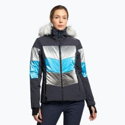 Kurtka narciarska damska CMP 30W0626 antracite. Szare kurtki narciarskie i snowboardowe damskie CMP, s, bez wzorów, bez kaptura, narciarskie. Za 679.99 zł.