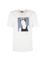 Diesel T-shirt "T-Just" | A03803-0BEAF | Mężczyzna | Biały. Białe t-shirty męskie Diesel, m, bez wzorów, z bawełny, bez kołnierzyka. W wyprzedaży za 159.00 zł.